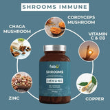 Fabu Shrooms Immune 60 Capsules - O'Sullivans Pharmacy - Vitamins - 3743184122744