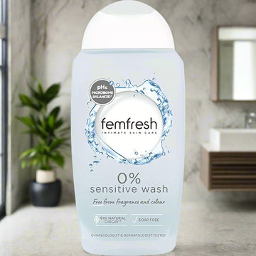 Femfresh 0% Sensitive Intimate Wash 250ml - O'Sullivans Pharmacy - Toiletries - 5010724833674