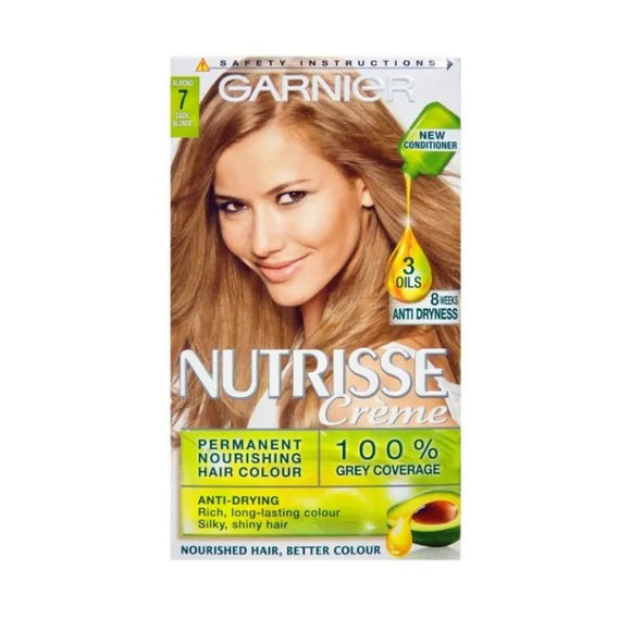 Garnier Nutrisse Creme Permanent Hair Colour Dark Blonde 7 - O'Sullivans Pharmacy