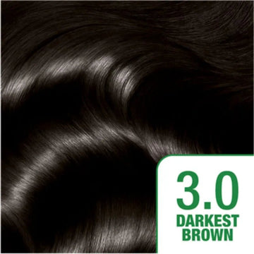 Garnier Nutrisse Creme Permanent Hair Colour Darkest Brown 3 - O'Sullivans Pharmacy
