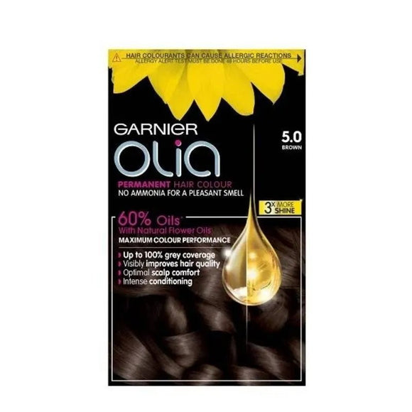 Garnier Olia 5.0 Brown Permanent Hair Colour - O'Sullivans Pharmacy