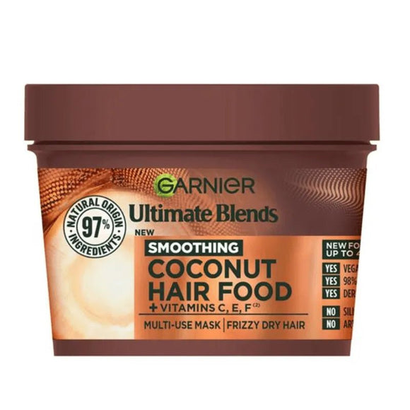 Garnier Ultimate Blends Smoothing Hair Food Coconut & Macadamia 390ml - O'Sullivans Pharmacy