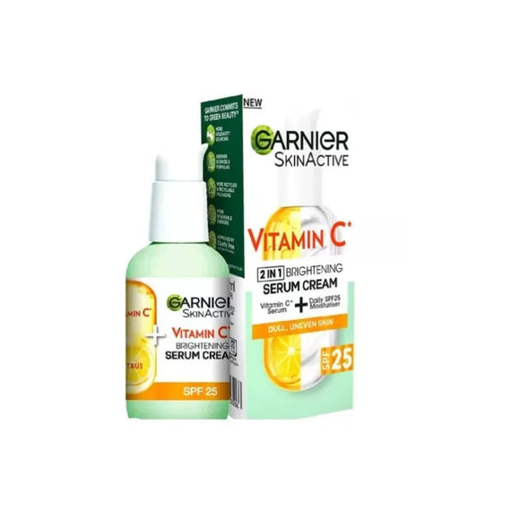 Garnier Vitamin C Serum Cream SPF25 50ml - O'Sullivans Pharmacy