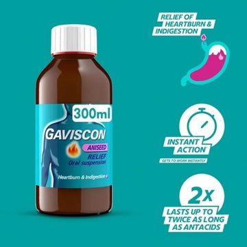 Gaviscon Aniseed Liquid 300ml - O'Sullivans Pharmacy
