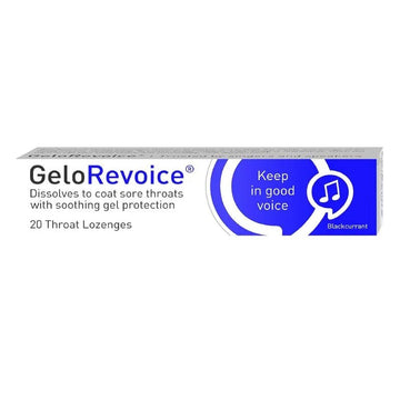 GeloRevoice Blackcurrant 20 Lozenges - O'Sullivans Pharmacy