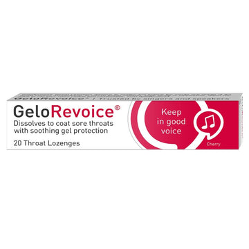 GeloRevoice Cherry 20 Lozenges - O'Sullivans Pharmacy - Medicines & Health - 5000477718182