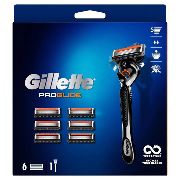 Gillette Proglide Big Blade Pack (Razor + 7 Blades) - O'Sullivans Pharmacy