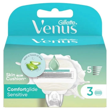 Gillette Venus Comfortglide Sensitive Blades 3 Pack - O'Sullivans Pharmacy