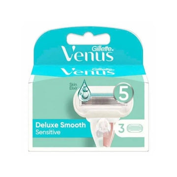 Gillette Venus Deluxe Smooth Sensitive Rosegold Handle + 3 Blades - O'Sullivans Pharmacy
