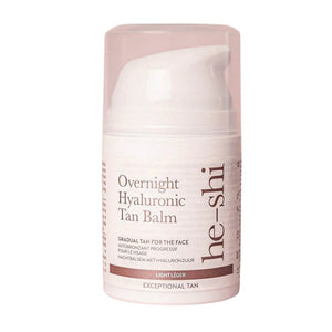 He-Shi Overnight Hyaluronic Tan Balm Light 50ml - O'Sullivans Pharmacy - Skincare - 5060146546461