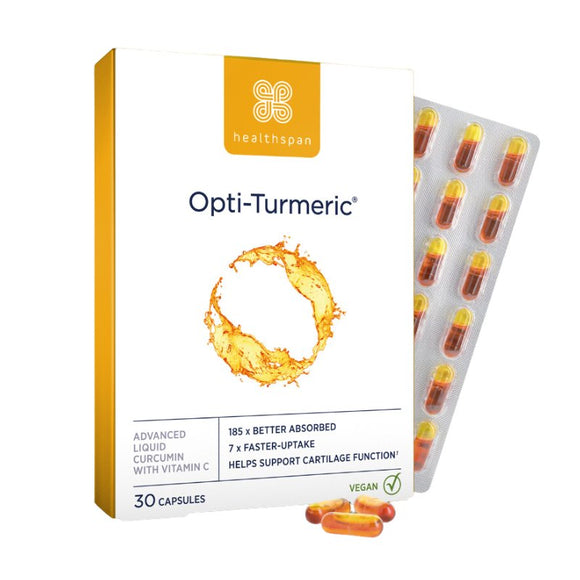 Healthspan Opti-Turmeric 500mg 30 Pack - O'Sullivans Pharmacy - Vitamins - 5056169109882