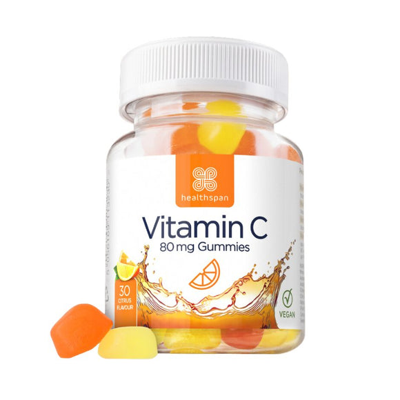 Healthspan Vegan Vitamin C Gummies 30 Pack - O'Sullivans Pharmacy - Vitamins - 5056169113339
