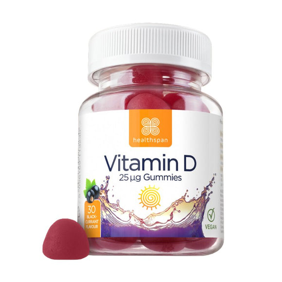 Healthspan Vegan Vitamin D Gummies 30 Pack - O'Sullivans Pharmacy - Vitamins - 5056169110239