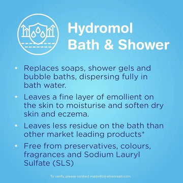 Hydromol Bath & Shower 1 Litre - O'Sullivans Pharmacy
