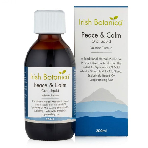 Irish Botanica Peace & Calm Oral Liquid 200ml - O'Sullivans Pharmacy - Vitamins - 5391500075229