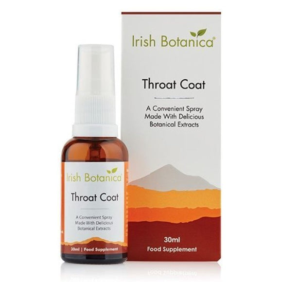 Irish Botanica Throat Coat 30ml Spray - O'Sullivans Pharmacy - Vitamins - 5391500075199