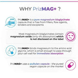 ITL Health PrizMag Magnesium Bisglycinate Plus Vit D3 & K2 90 Capsules - O'Sullivans Pharmacy