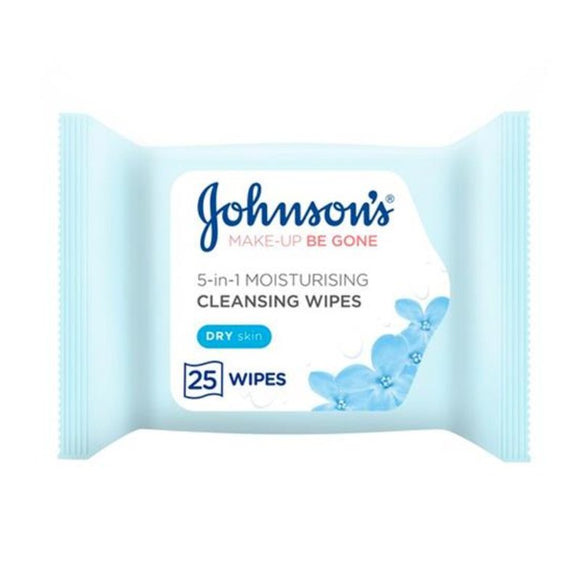 Johnsons Facial Wipes For Dry Skin 25 Pack - O'Sullivans Pharmacy - Skincare - 3574661087276