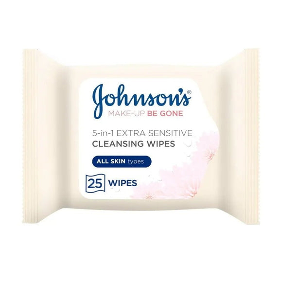 Johnsons Facial Wipes For Sensitive Skin 25 Pack - O'Sullivans Pharmacy