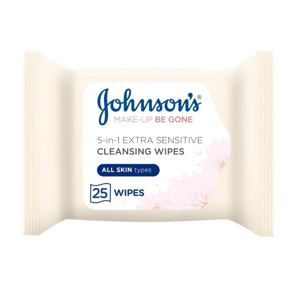 Johnsons Facial Wipes For Sensitive Skin 25 Pack - O'Sullivans Pharmacy - Skincare - 3574661087290