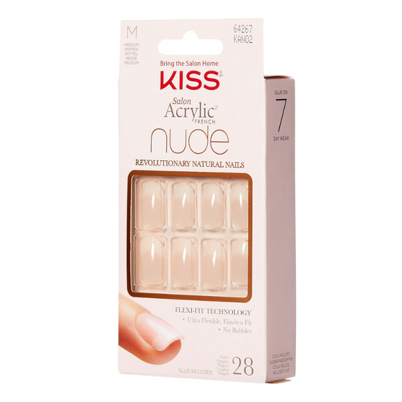 Kiss Acrylic French Nude 28 Pack