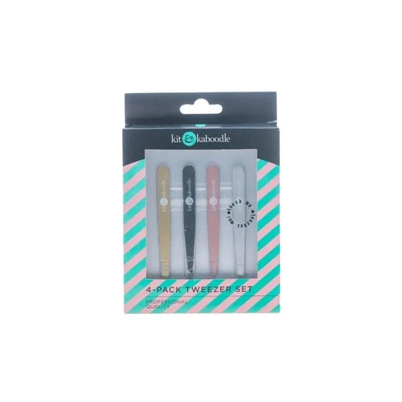 Kit & Kaboodle 4 Pack Tweezers 764844 - O'Sullivans Pharmacy