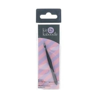 Kit & Kaboodle Black Tweezer Slanted Tip 764851 - O'Sullivans Pharmacy