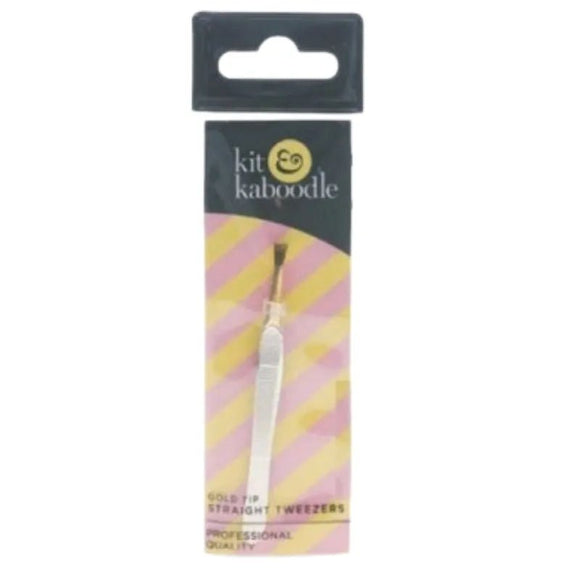 Kit & Kaboodle Tweezer Straight Gold Tip 764853 - O'Sullivans Pharmacy