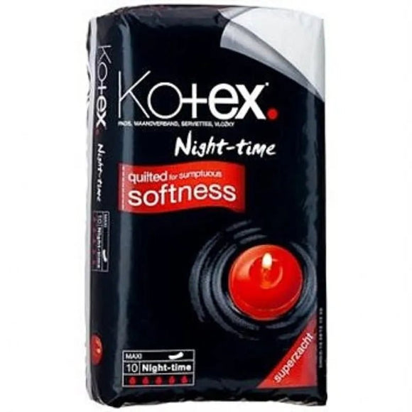 Kotex Maxi Night Time 10 Pack - O'Sullivans Pharmacy