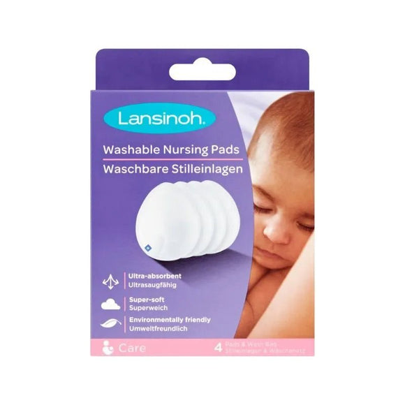 Lansinoh Washable Breast Pads 4 Pack - O'Sullivans Pharmacy