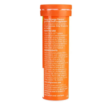 Lift Fast Acting Glucose Chews Orange 10 Pack - O'Sullivans Pharmacy