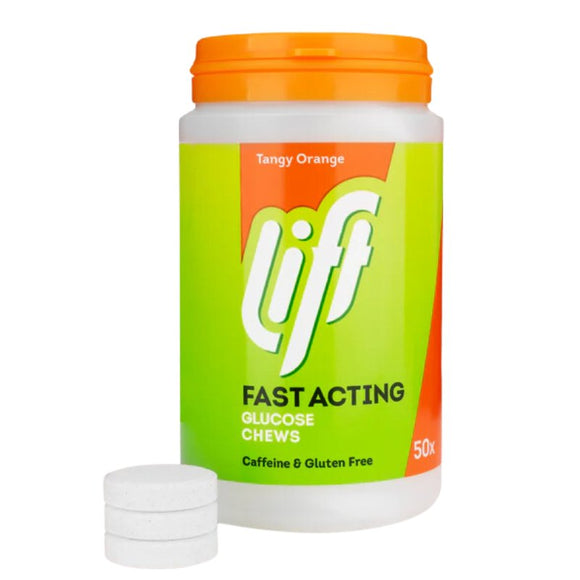 Lift Fast Acting Glucose Chews Orange 50 Pack - O'Sullivans Pharmacy - Vitamins - 5016973991059