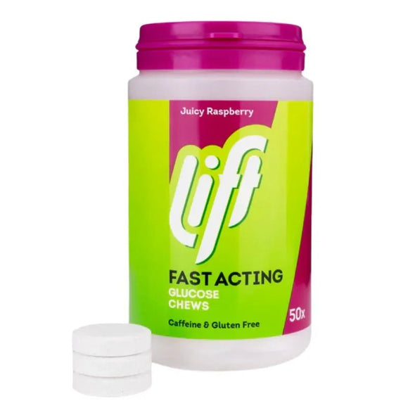 Lift Fast Acting Glucose Chews Raspberry 50 Pack - O'Sullivans Pharmacy
