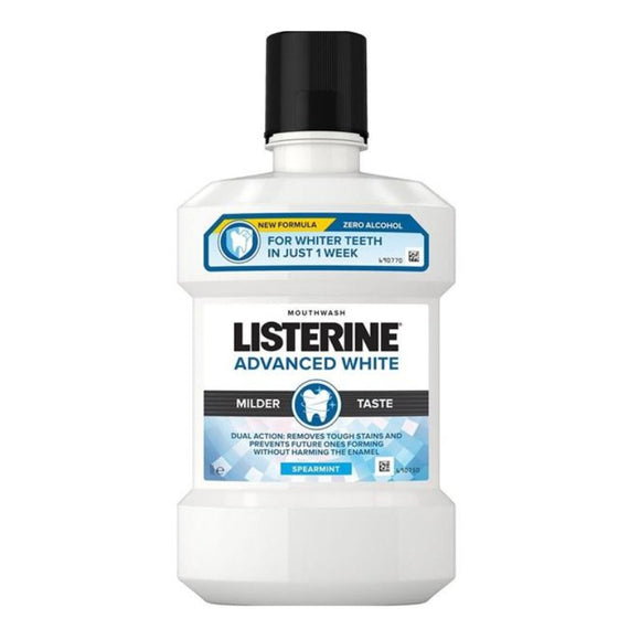 Listerine Advanced White 1 Litre Mouthwash - O'Sullivans Pharmacy - Toiletries - 3574661491950