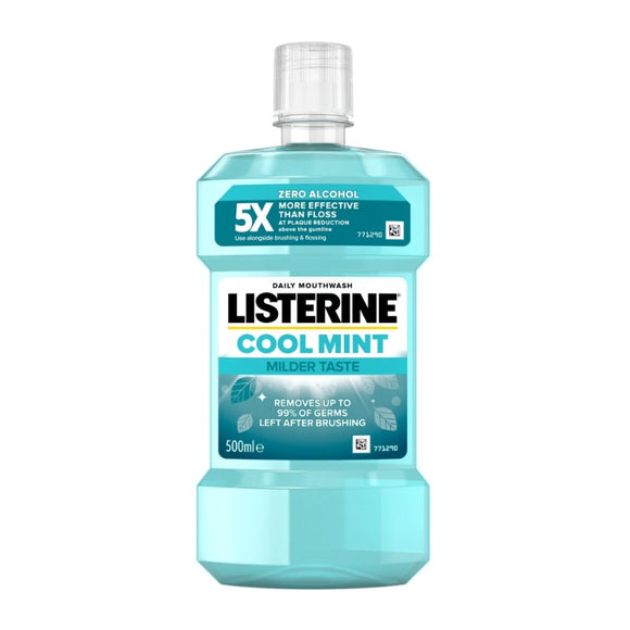 Listerine Cool Mint Milder Taste 500ml Mouthwash - O'Sullivans Pharmacy - Toiletries - 3574660649895