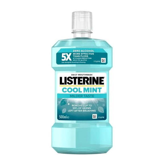 Listerine Cool Mint Milder Taste 500ml Mouthwash - O'Sullivans Pharmacy