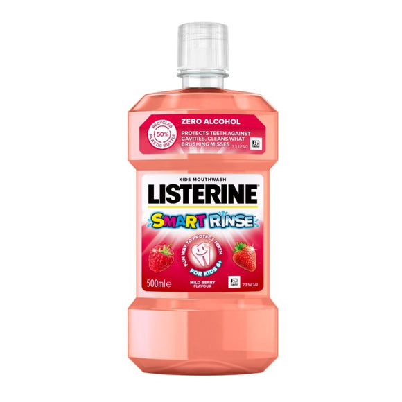 Listerine Smart Rinse Mild Berry 500ml Mouthwash - O'Sullivans Pharmacy - Toiletries - 3574661352299