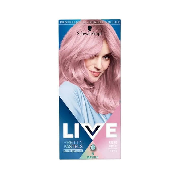 Live Ultra Brights Pretty Pastels Rose Gold P123 Hair Colour - O'Sullivans Pharmacy
