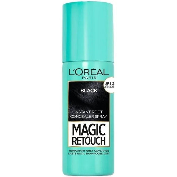 L'Oreal Magic Retouch Spray Black 75ml-O Sullivans Pharmacy