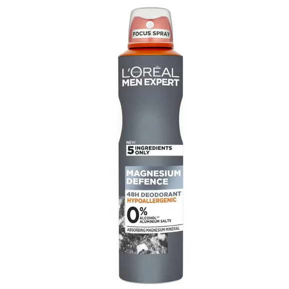 L’Oreal Men Expert Magnesium Defence Anti Perspirant 250ml - O'Sullivans Pharmacy