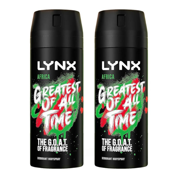 Lynx Body Spray Africa Twinpack 2 x 150ml - O'Sullivans Pharmacy - Toiletries - 8712100936463