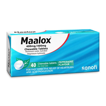 Maalox 400mg Chewable Tablets 40 Pack - O'Sullivans Pharmacy