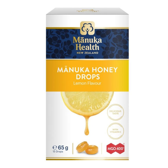 Manuka Health Honey Drops With Lemon 15 Drops - O'Sullivans Pharmacy - Medicines & Health - 9421023628735