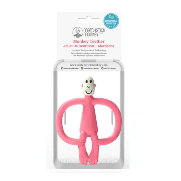 Matchstick Monkey Teether Monkey Pink - O'Sullivans Pharmacy
