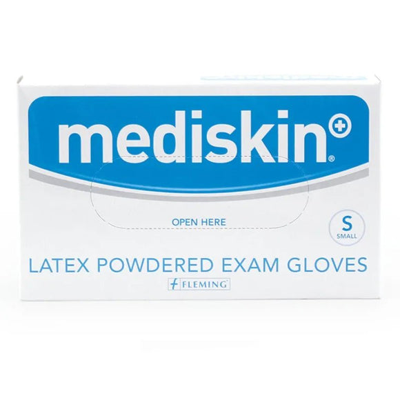 Mediskin Latex Gloves Lightly Powdered Small 100 Pack - O'Sullivans Pharmacy
