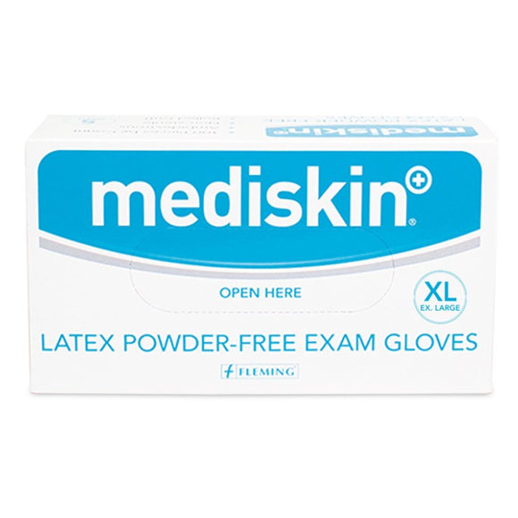 Mediskin Latex Gloves Powderfree XL 95 Pack - O'Sullivans Pharmacy - Medicines & Health - 5099390403053