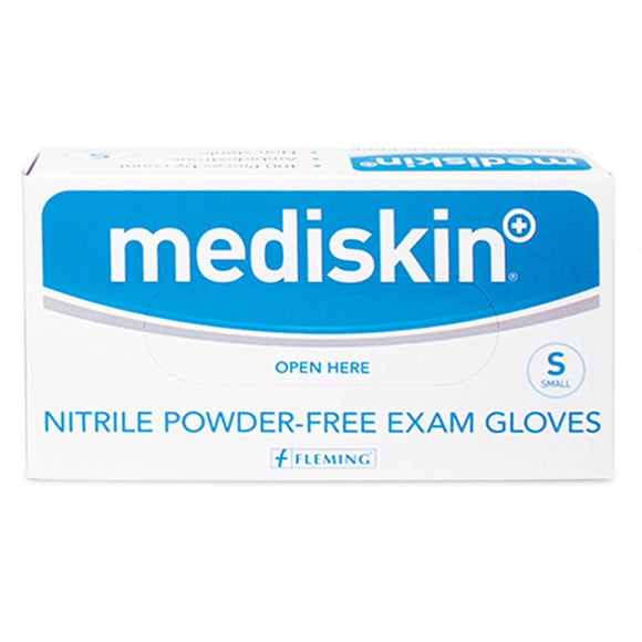 Mediskin Powderfree Nitrile Gloves Small 100 Pack - O'Sullivans Pharmacy - Medicines & Health - 5099390417784