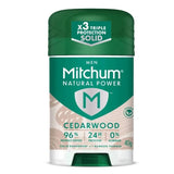 Mitchum for Men Bamboo Powder Cedarwood Stick Deodorant 40g - O'Sullivans Pharmacy