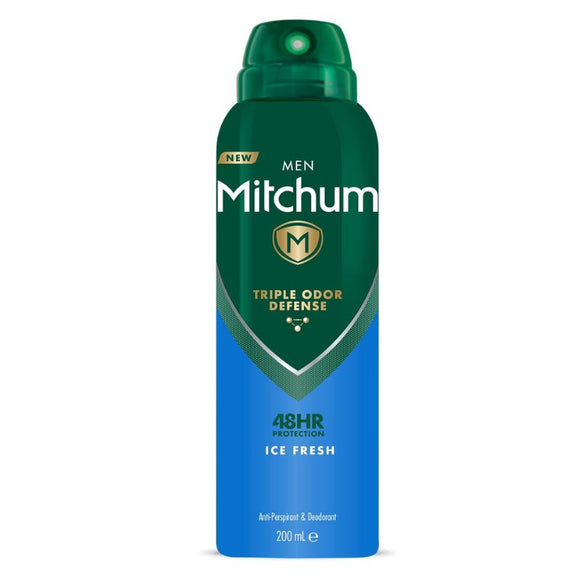 Mitchum for Men Ice Fresh Aerosol Deodorant 200ml - O'Sullivans Pharmacy - Toiletries - 5051389044920