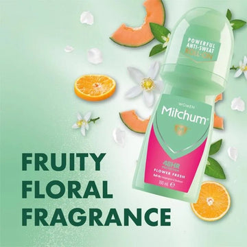 Mitchum for Women Flower Fresh Roll On Deodorant 100ml - O'Sullivans Pharmacy